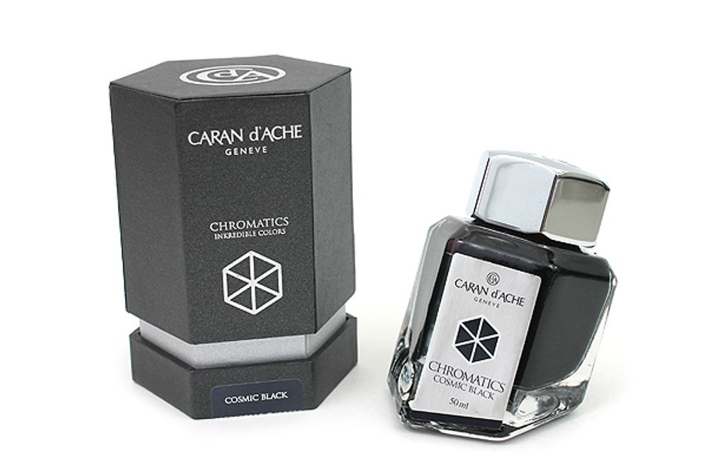 Флакон с чернилами Carandache CHROMATICS Cosmic Black 50мл (8011.009)