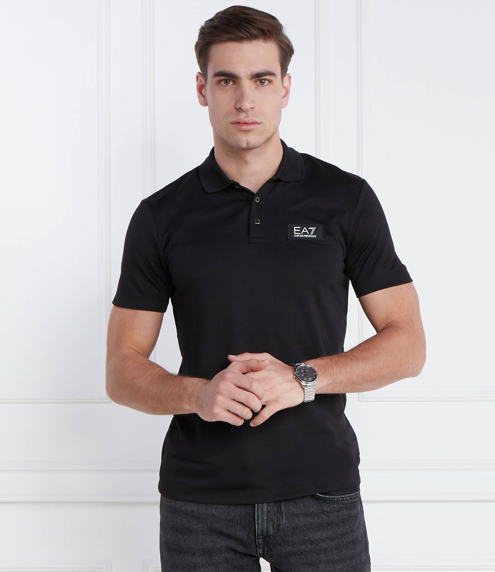 Поло EA7 - черный(3DPF78 PJUJZ)