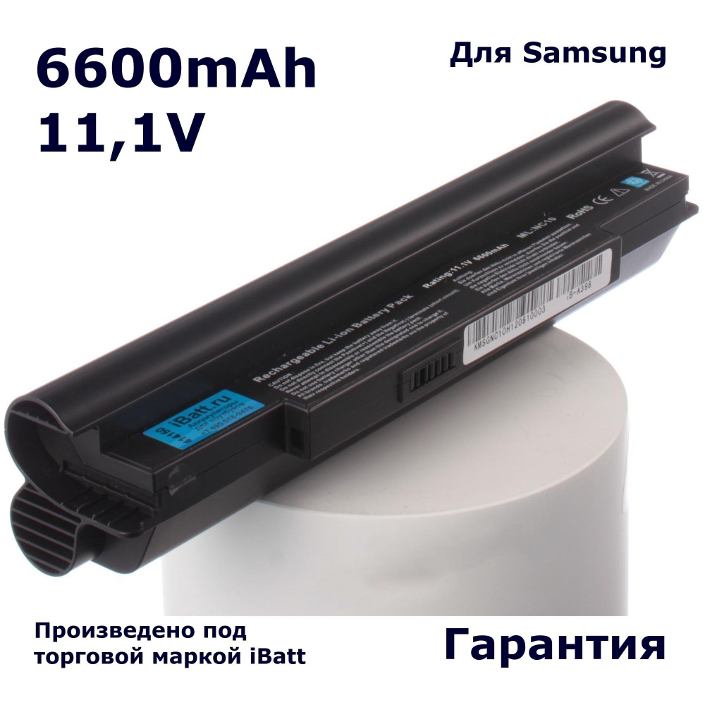 Аккумулятор iBatt 6600mAh, для AA-PB8NC6B AA-PB6NC6W AA-PL8NC6B AA-PB8NC6M