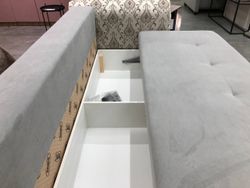 Диван "Палермо" (Ultra smoke/Армани-2602, 3 категория),