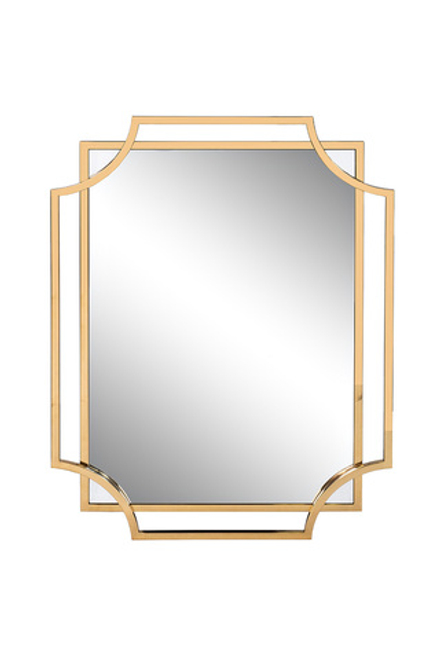 Зеркало прямоугольное в раме цвет золото