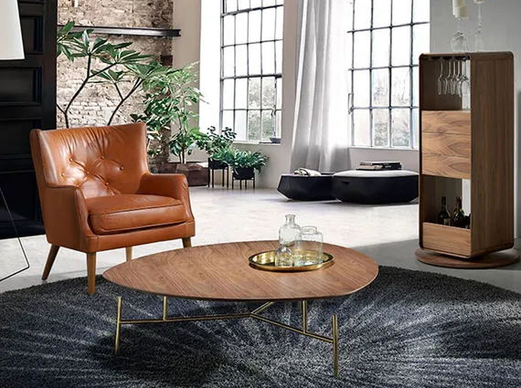 Кресло Angel Cerda 5053, коричневая кожа