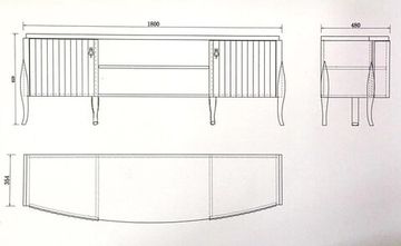 ТВ тумба RIMINI, FRATELLI BARRI