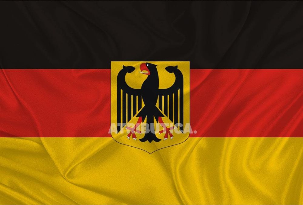 Флаг Германии С Гербом 90х135 | ATRIBUTICASTORE.RU