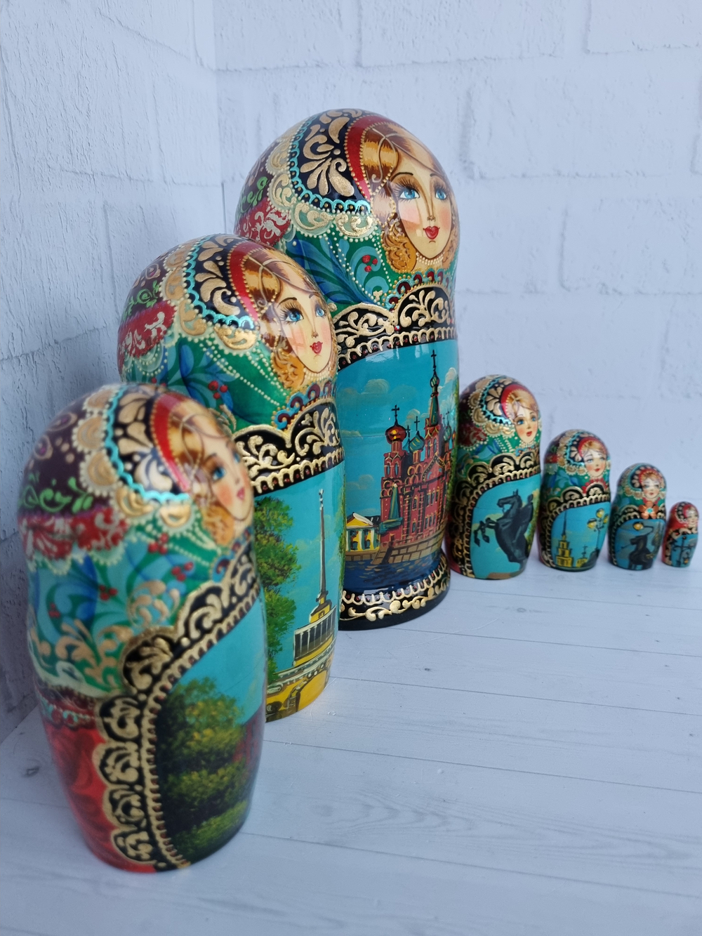 Матрешка "Санкт-Петербург" 7 мест