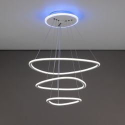 Citilux Неон Смарт CL731A330E RGB Умная подвесная люстра Белая