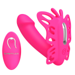Розовый вибратор-бабочка для стимуляции точки G Pretty Love Katherine BI-014849W-1