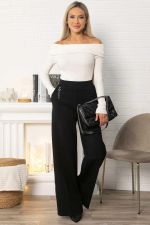 Брюки палаццо Адель (черные) Б14881-8М LT Collection