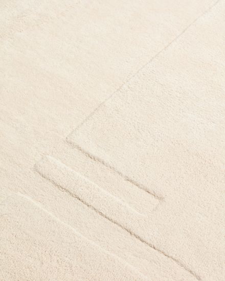 Enriqueta Ковер из 100% белого хлопка 160 x 230 см