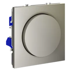 Светорегулятор встраиваемый VOLTUM S70 поворотно-нажимной 600 Вт, (шелк)