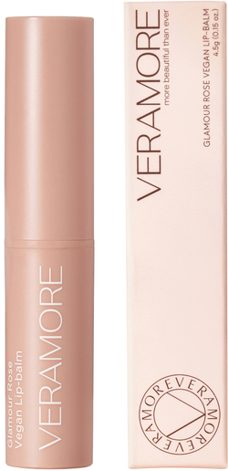 VERAMORE Бальзам для губ пигментированный - Glamour Rose Vegan Lip-Balm, 4,5 г.
