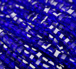 БВ019НН4 Хрустальные бусины квадратные, цвет: синий, размер 4 мм, кол-во: 44-45 шт.