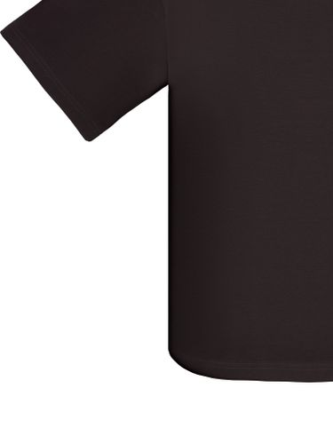 Коричневая хлопковая футболка