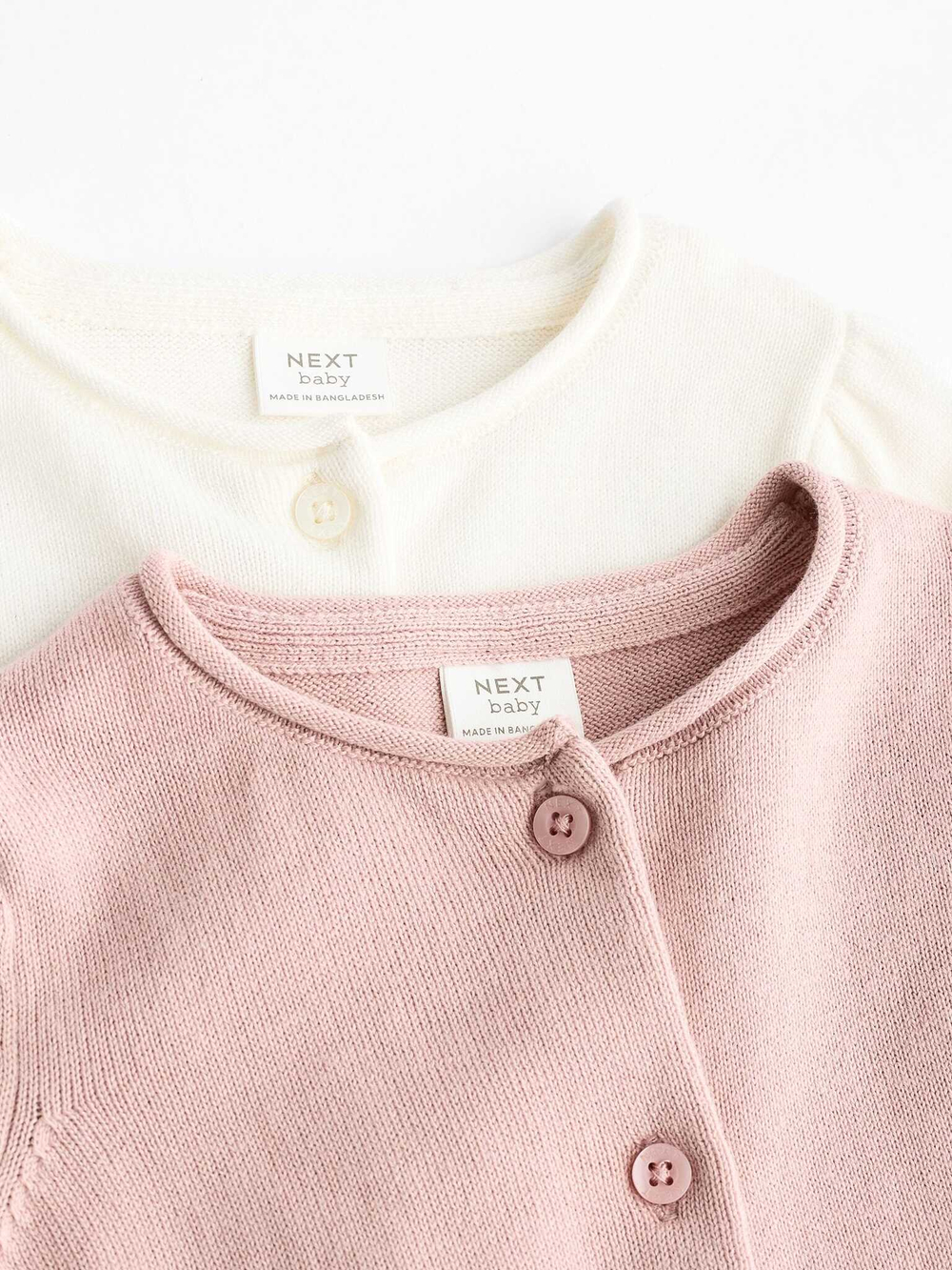 Кардиган для малышей Next K82-422, 2 шт., Розовый, Белый