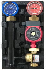 Насосная группа с термостат. смес.(С НАСОСОМ, 25/60-180мм) ViEiR (2/1шт)