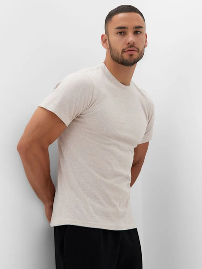 Купить футболку мужскую из хлопка цвет  белый