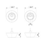 Замок врезной DK.001 ET SN мат.никель