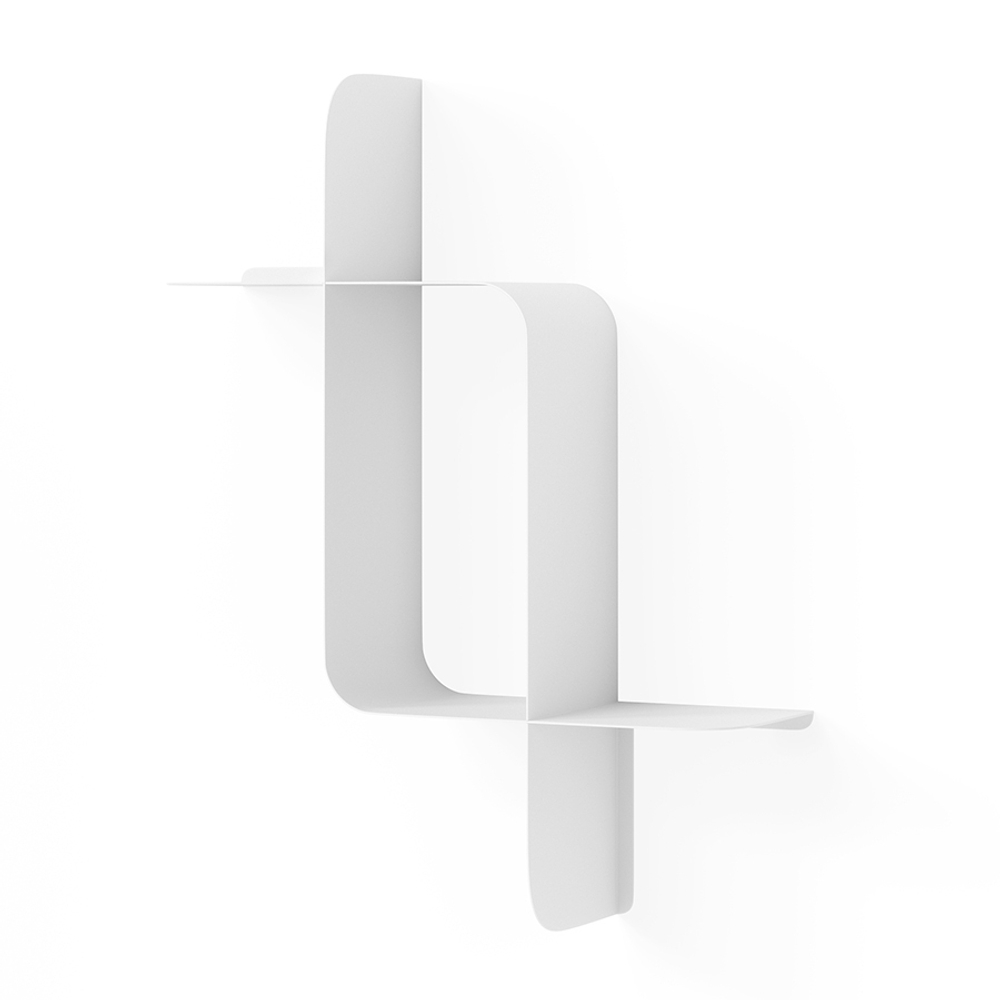 Набор металлических настенных полок Montage, 2 шт., белый