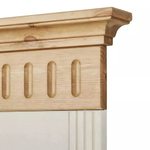 Вешалка настенная Хельсинки для прихожей, сосна, большая, белый/антик (белый, бежевый)