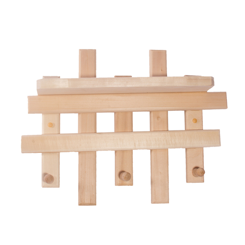 Полка-вешалка Оригинальная (ЛИСТИК) 7 крючков