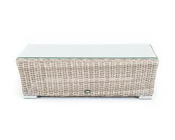 "Капучино" журнальный столик из искусственного ротанга, цвет бежевый