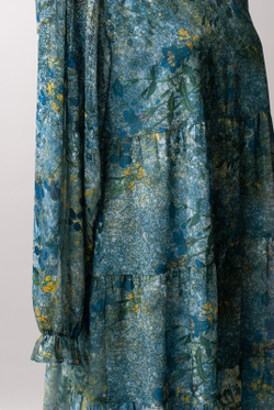 Повседневное платье 3314зеа, Цветы #284Цн053314зеа