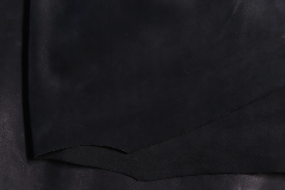 1,1-1,3 Кожа для обуви Франт (Велюр КРС) Черный