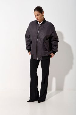 Куртка бомбер в цвете графит
