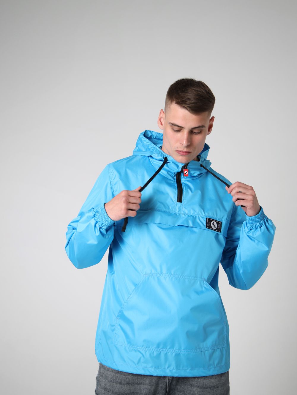 Анорак облегченный дюспо город горький голубой василек