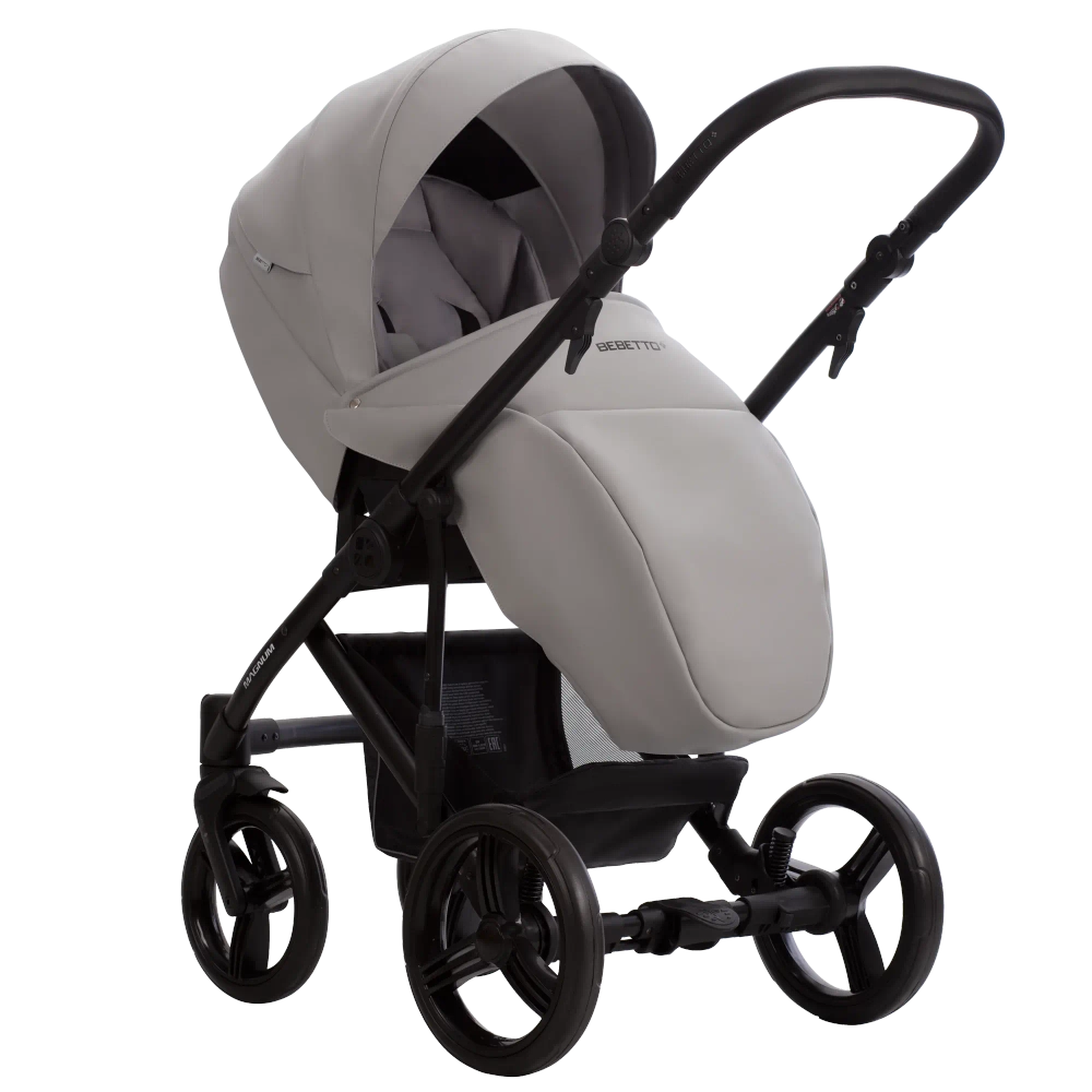 Коляска 2в1 Bebetto MAGNUM LIGHT PRO light pro 03 (св.серая кожа)