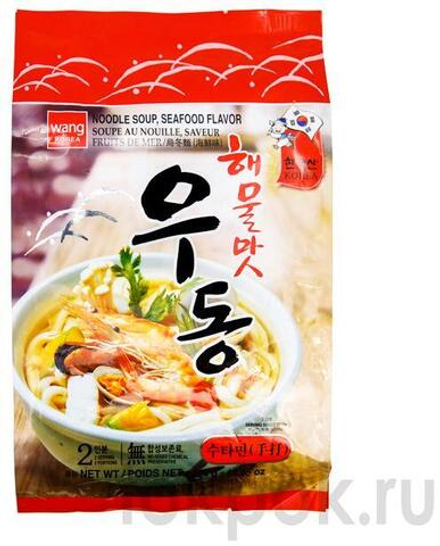 Лапша Удон со вкусом морепродуктов Seafood flavor udon, 424 гр