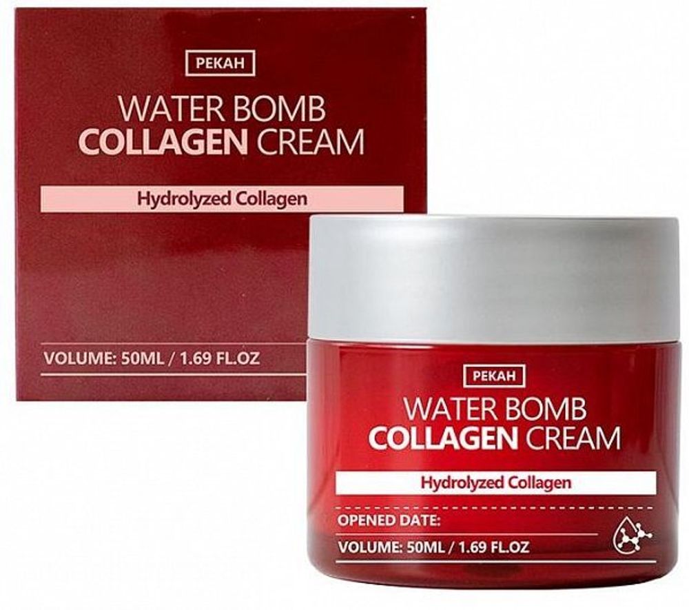 Крем для лица омолаживающий с 15% коллагеном, 50 мл, Pekah Water Bomb Collagen Cream