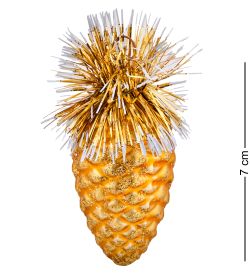 Элита НФШ-1223/4 Набор ел.украшений Шар 4шт «Шишки» золотой