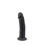 Фаллоимиатор термоактивный из Silexpan 6" черный 220796AL