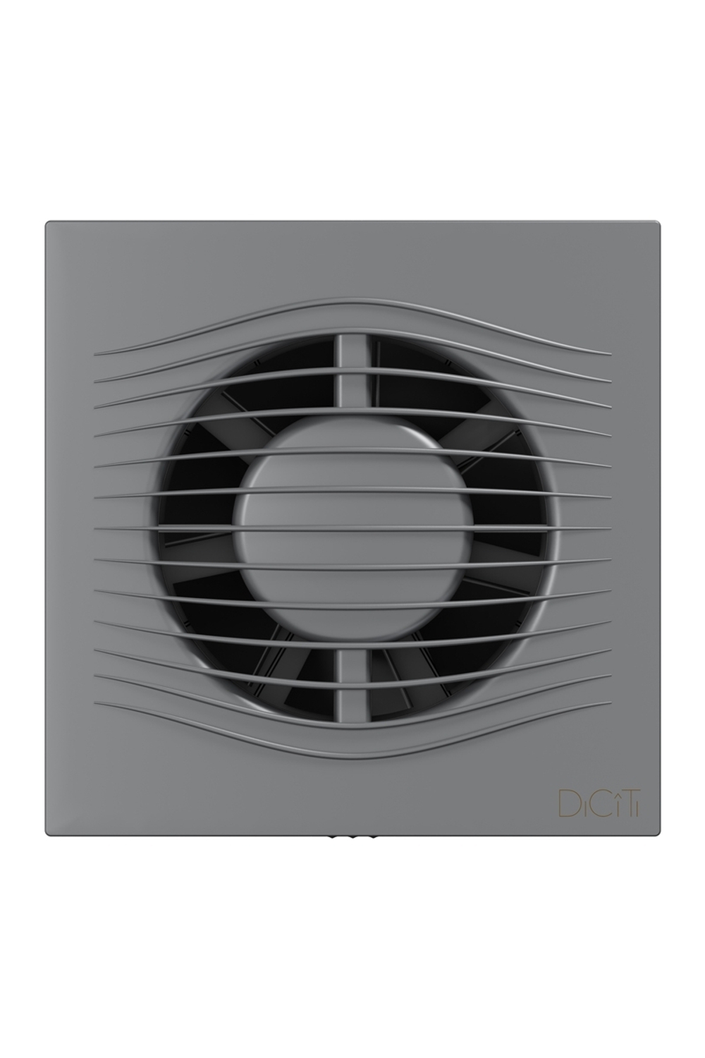 Вентилятор накладной SLIM D100 обр.клапан Gray metal DICITI