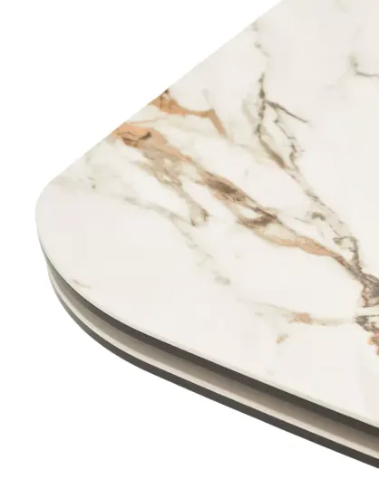 Стол VALDEMAR 180 KL-188 итальянская керамика, стекло/ каркас темно-серый/Kl-188