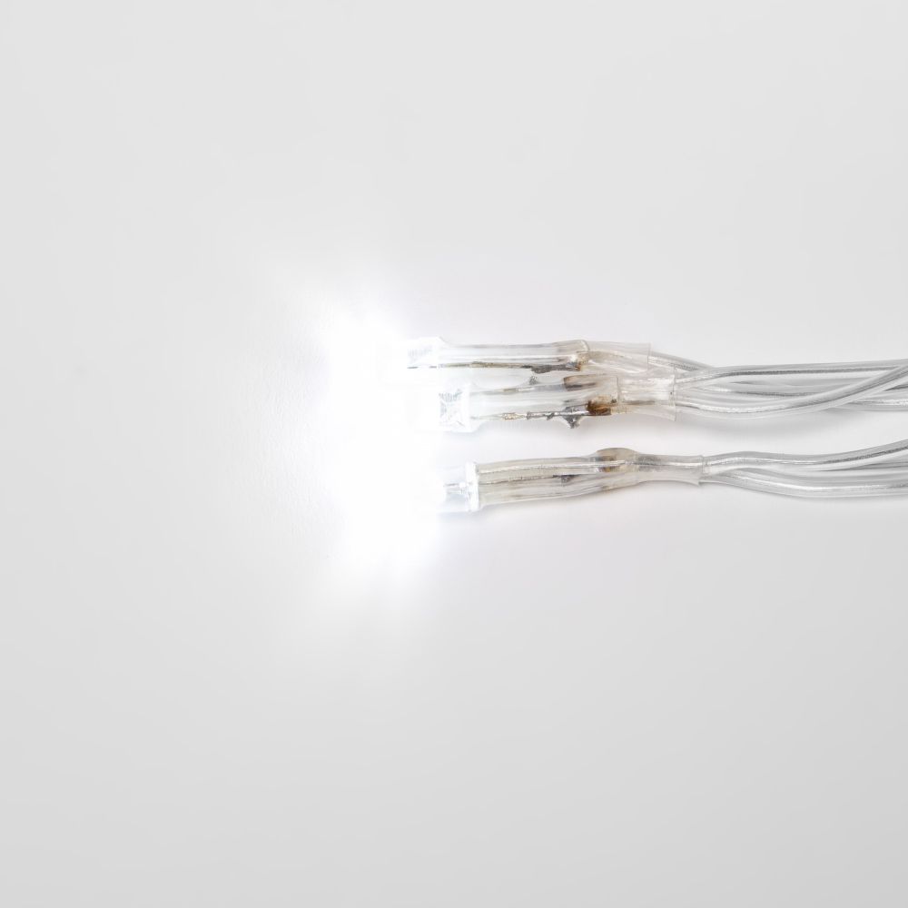 ULD-N1515-96-TTK WHITE IP44 Сетка светодиодная с эффектом мерцания. 1.5х1.5м. Соединяемая. 96 светодиодов. Белый свет. Провод прозрачный. TM Uniel