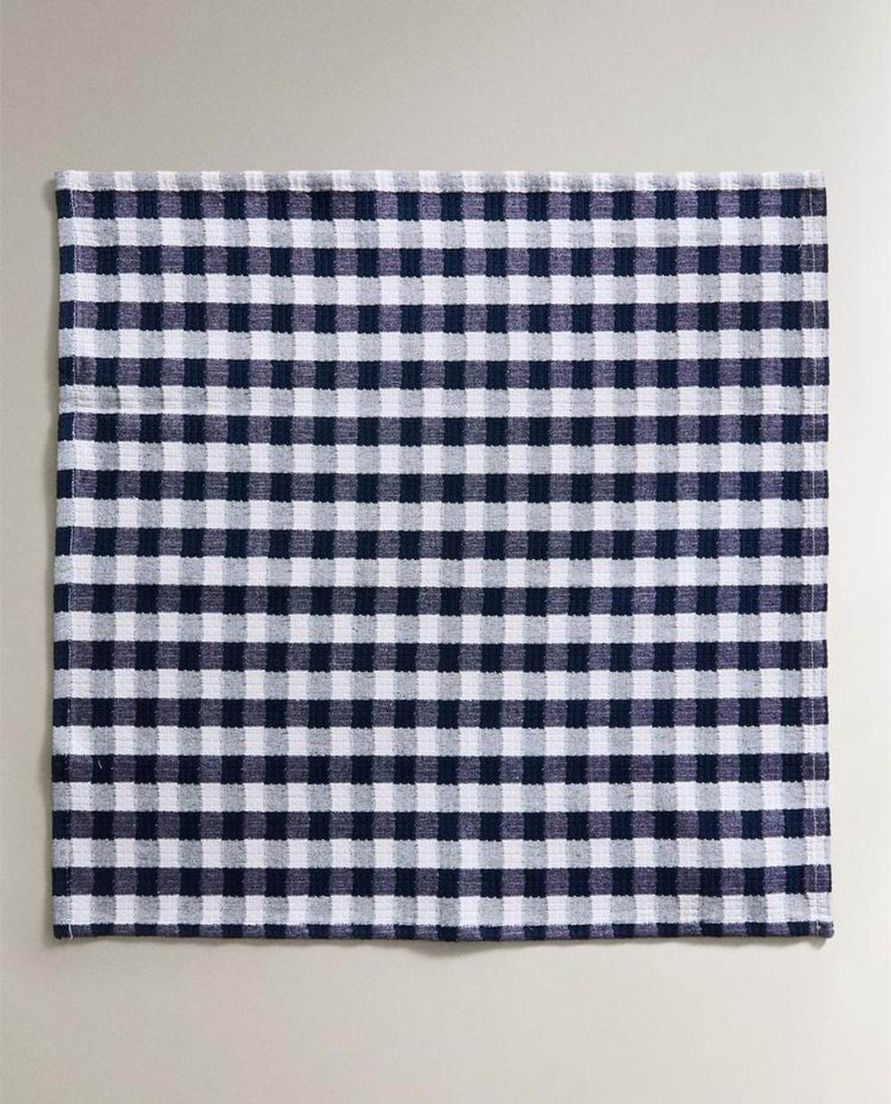 ZARA HOME НАБОР САЛФЕТОК В КЛЕТКУ ВИШИ (2 ШТ.), СИНИЙ