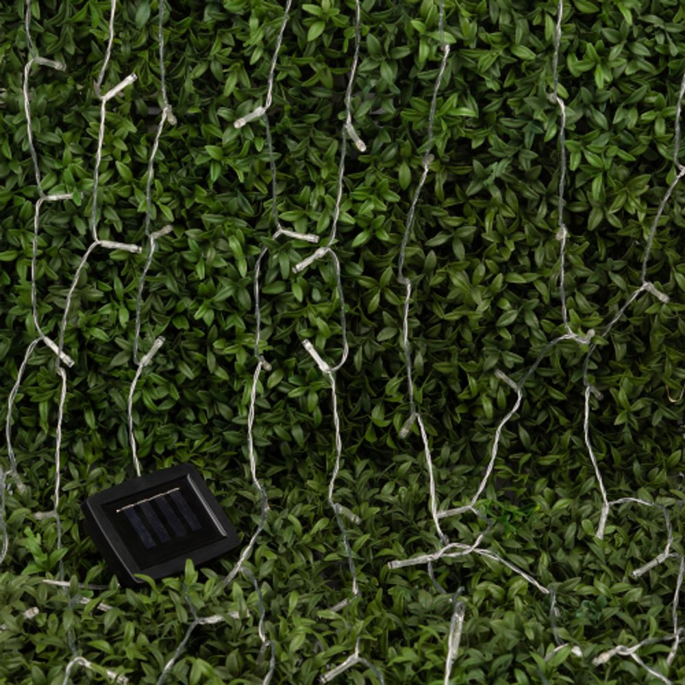 Садовая гирлянда ЭРА ERASF22-41 на солнечной батарее занавес 1,5Х1,5 метра 192 LED