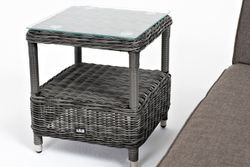 "Рим" комплект шезлонг со столиком, цвет графит