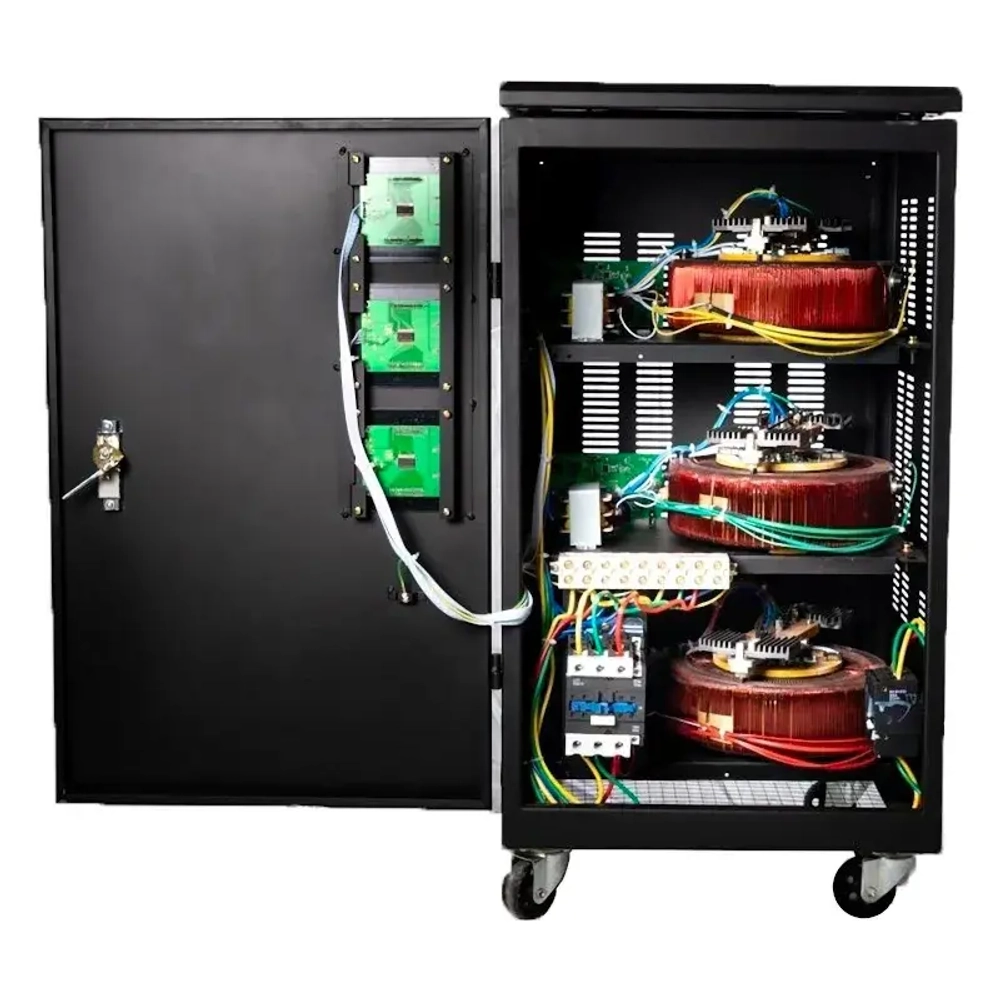 Ресанта АСН-20000/3-ЭМ трехфазный стабилизатор напряжения 63/4/6