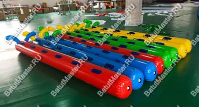 Надувная командная игра "Верхом на гусеницах", 6 мест