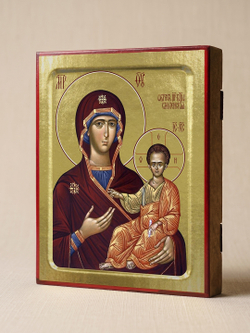 Икона Пресвятой Богородицы, Смоленская на дереве: 125 х 160 (Синопсисъ)