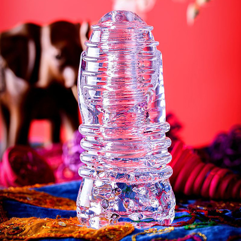 Прозрачный мастурбатор 15см ToyFa Lingam Savitri 880104