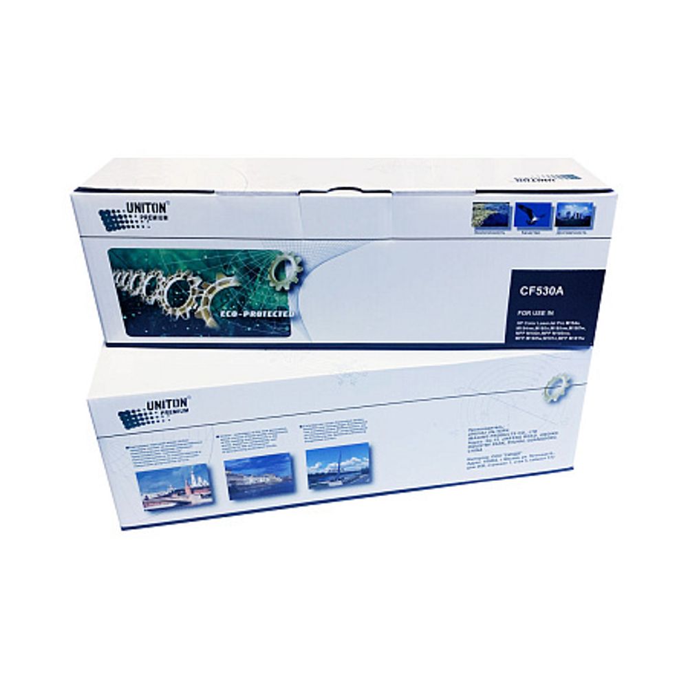 Картридж для HP Color LJ M154/ M180/ M181 CF530A (205A) ч (1,1K) UNITON Premium GREEN LINE (Eco Protected)