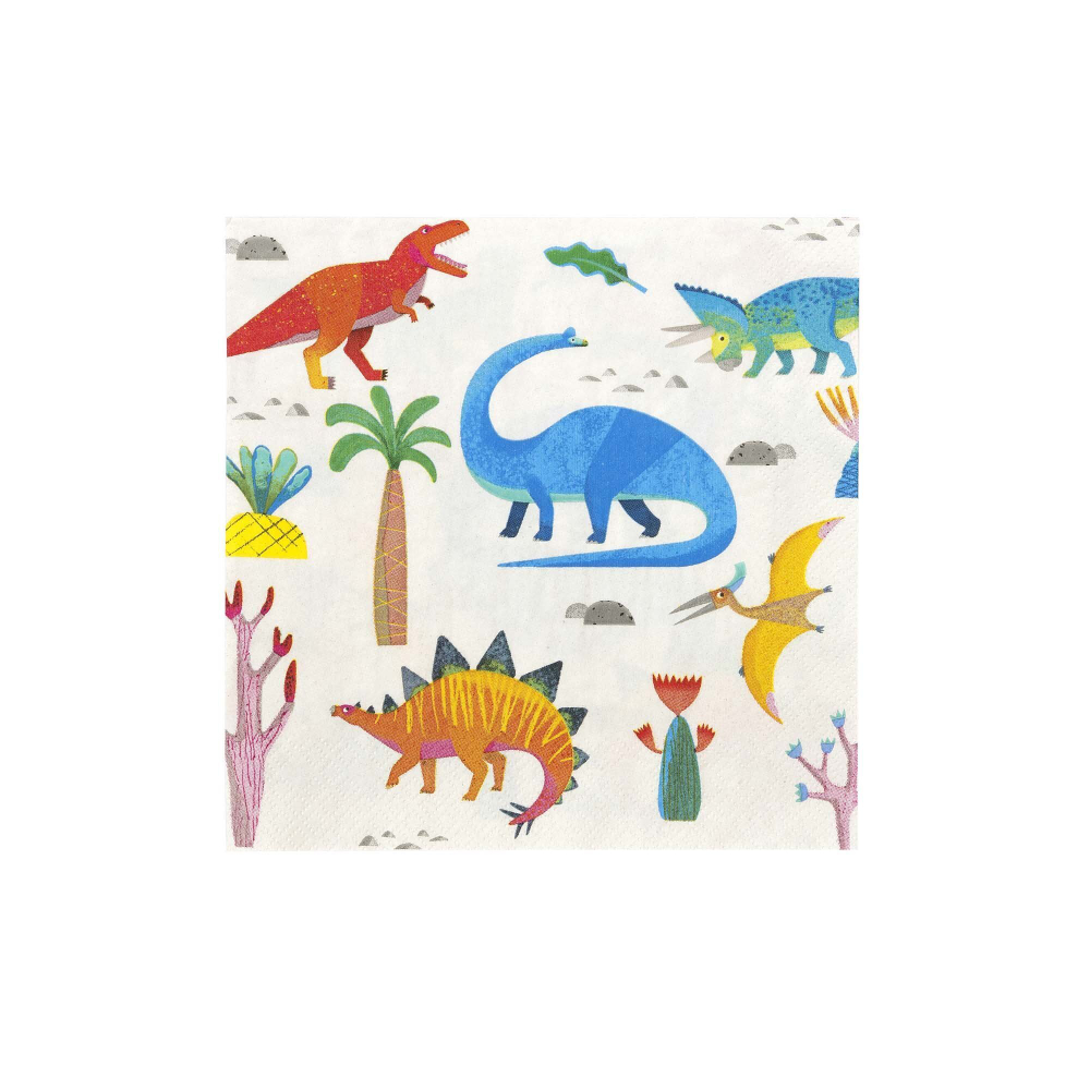 Салфетки большие "Dino Party" 20 шт.