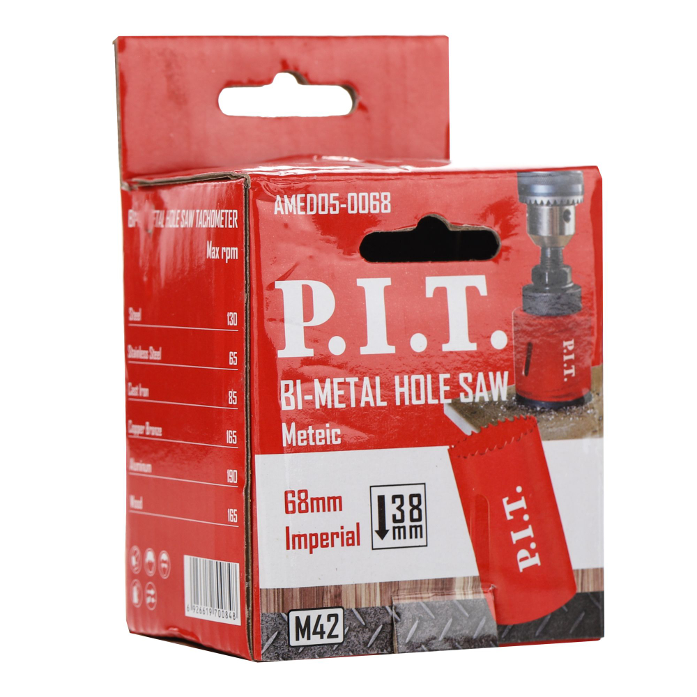 Коронка биметаллическая PIT 68x44мм (AMED05-0068)