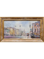 Картина маслом "Зеленый мост" Русанов