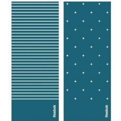 RAYG-11030GN Тренировочный коврик (мат) для йоги двухсторонний 4мм Полоски