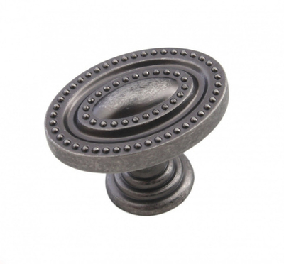 Ручка мебельная кнопка ВАЛМАКС RС445BAZ.4 чернен. старин. цинк/50 AURORA